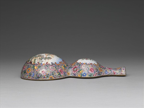 銅胎畫琺瑯轎瓶