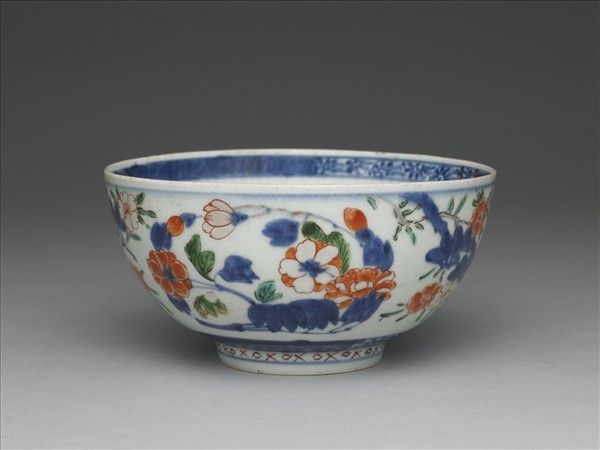 有田窯 青花五彩櫻花紋碗