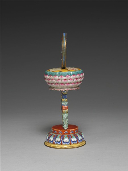 銅胎畫琺瑯五彩八寶（法輪）