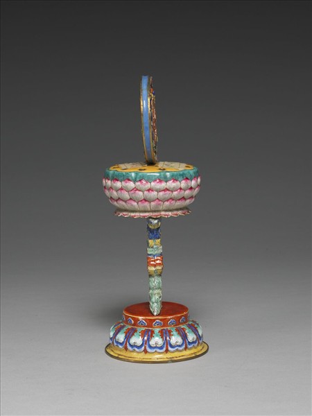 銅胎畫琺瑯五彩八寶（法輪）