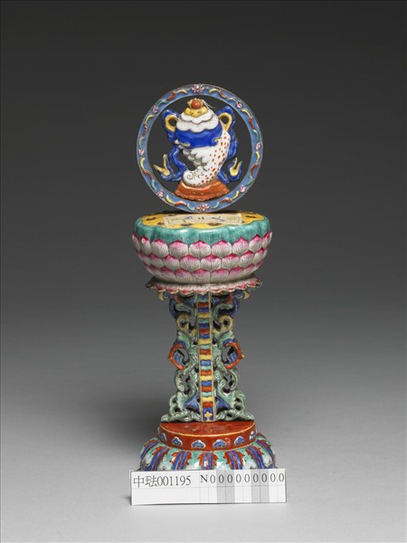 銅胎畫琺瑯五彩八寶（法螺）