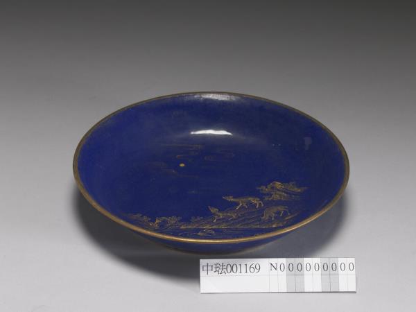 銅胎畫琺瑯三羊開泰圖盤