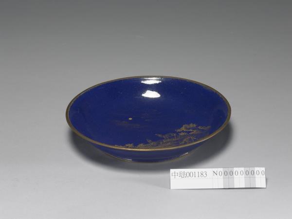 銅胎畫琺瑯三羊開泰圖盤