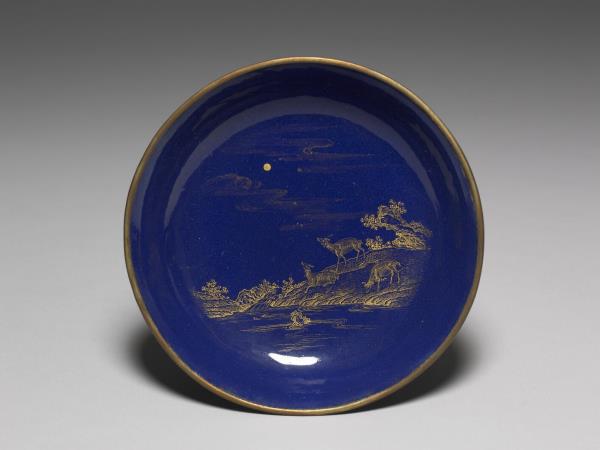 銅胎畫琺瑯三羊開泰圖盤