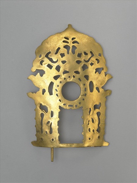 金嵌珊瑚阿彌陀佛三尊像（觀世音菩薩）