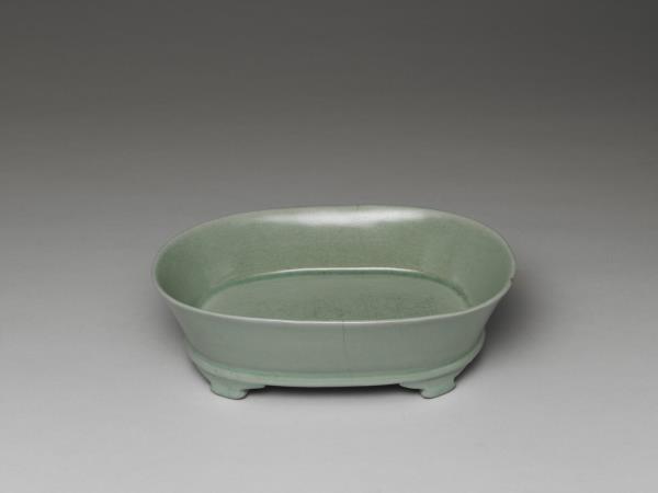 汝窯 青瓷水仙盆