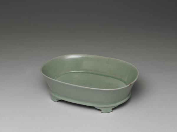 汝窯 青瓷水仙盆