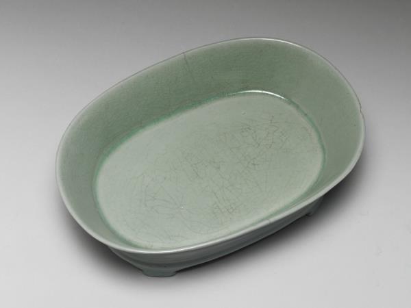 汝窯 青瓷水仙盆