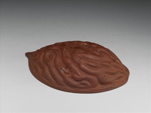 紫砂鈞釉蟠桃核筆洗