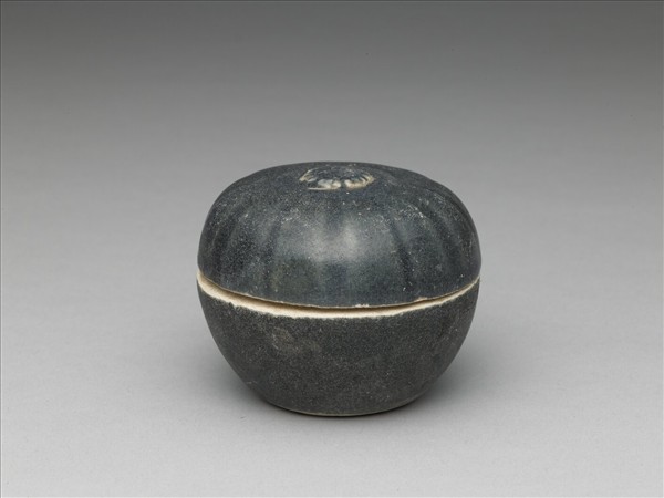 越南藍釉瓜小盒