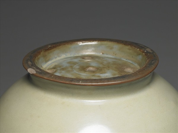 鈞窯 月白釉渣斗式花盆