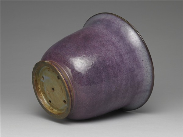 鈞窯 玫瑰紫釉花盆