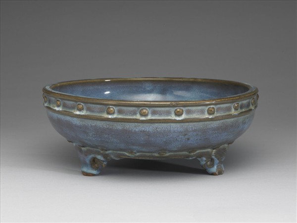 鈞窯 天藍釉鼓釘洗