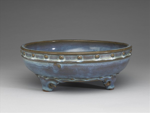 鈞窯 天藍釉鼓釘洗