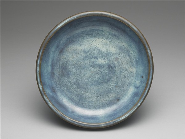 鈞窯 天藍釉鼓釘洗