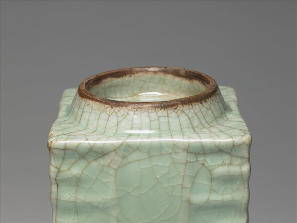 官窯 翠青琮式瓶