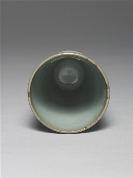 仿官釉青瓷花插