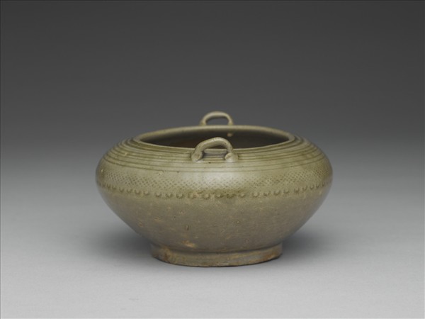 越窯 青瓷雙繫水盂