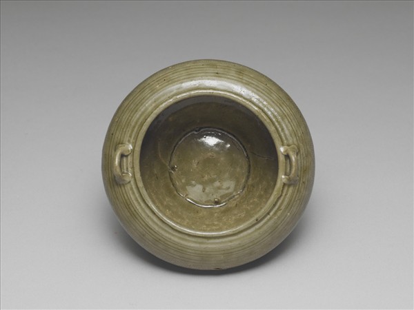 越窯 青瓷雙繫水盂