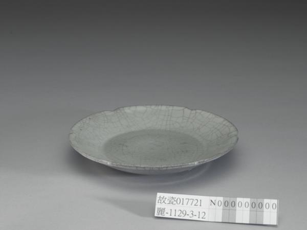 官窯 青瓷葵口碟