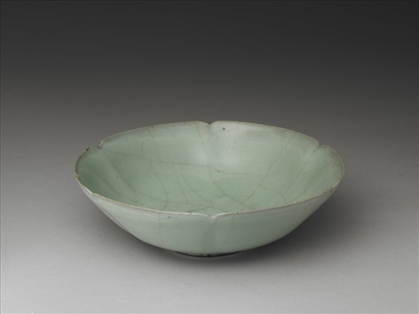 官窯 青瓷葵口碗