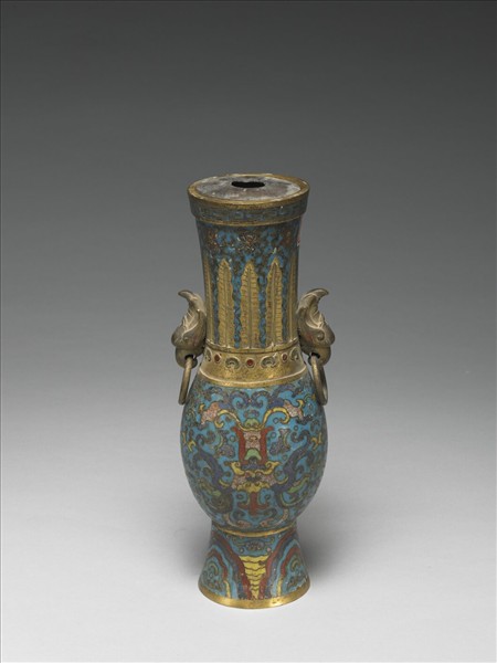 掐絲琺瑯瓶（五供）