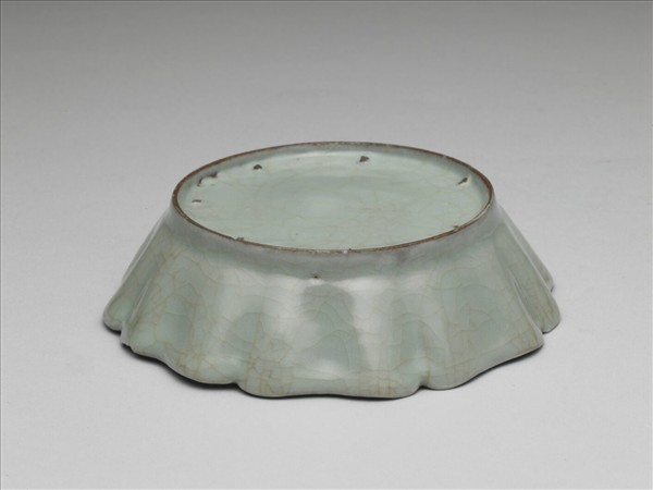 官窯 青瓷葵花式洗