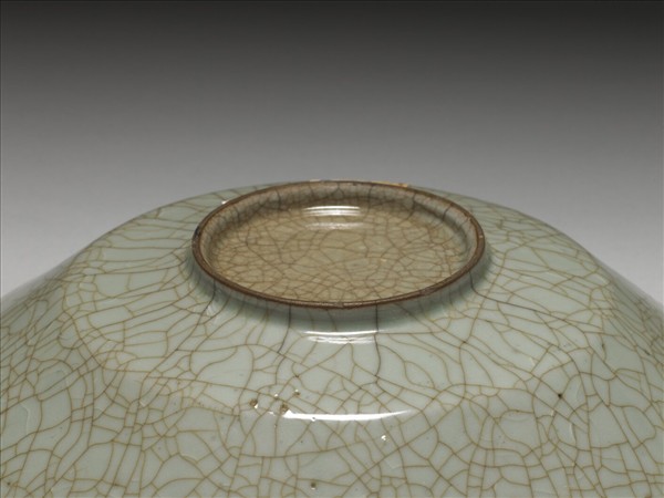 官窯 青瓷葵口盤