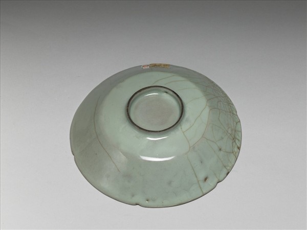 官窯 青瓷葵口盤