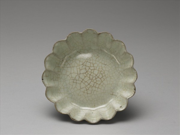 官窯 青瓷花式洗