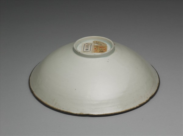  景德鎮窯系 青白瓷劃花芙蓉葵花式碗