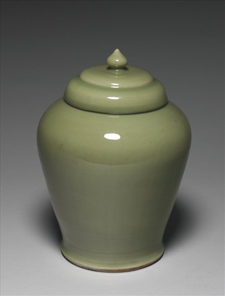 龍泉窯 青瓷蓋罐