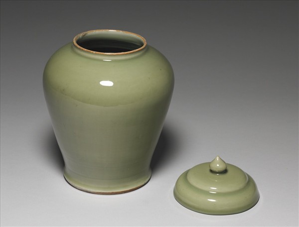 龍泉窯 青瓷蓋罐