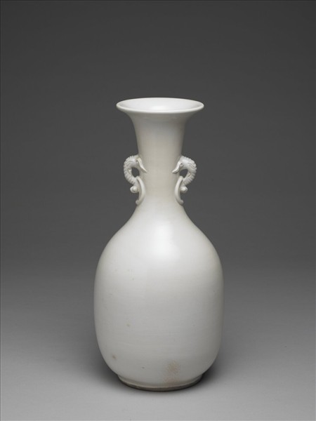 宿州窯 白瓷象耳尊