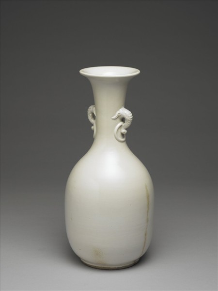 宿州窯 白瓷象耳尊