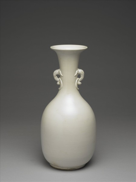 宿州窯 白瓷象耳尊