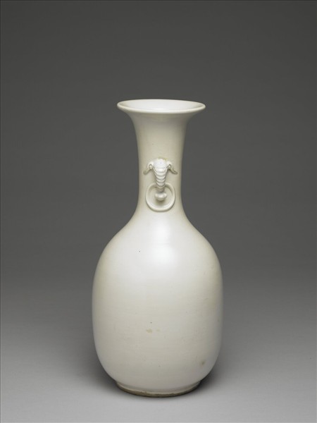 宿州窯 白瓷象耳尊