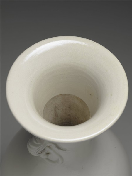 宿州窯 白瓷象耳尊