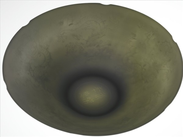 甜白五龍紋葵瓣口碗