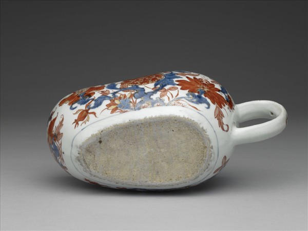 青花描紅花卉紋匜