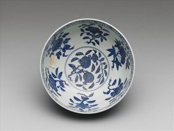 青花花果大碗