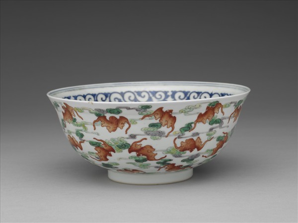 粉彩洪福齊天紋碗