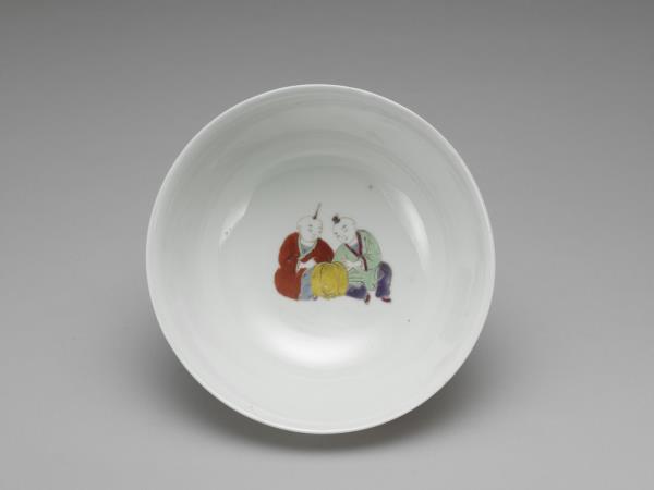 五彩嬰戲圖碗