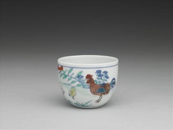 鬥彩雞缸杯