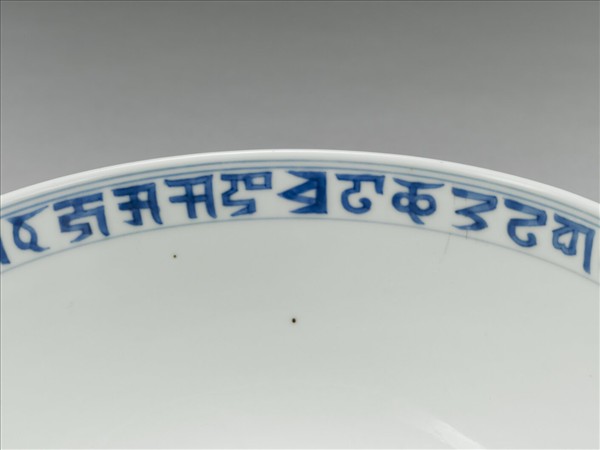 五彩鴛鴦蓮紋洗