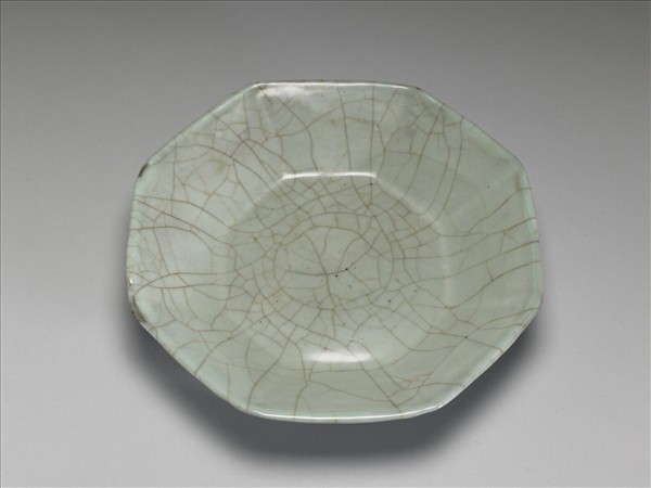 南宋官窯 青瓷八方盤