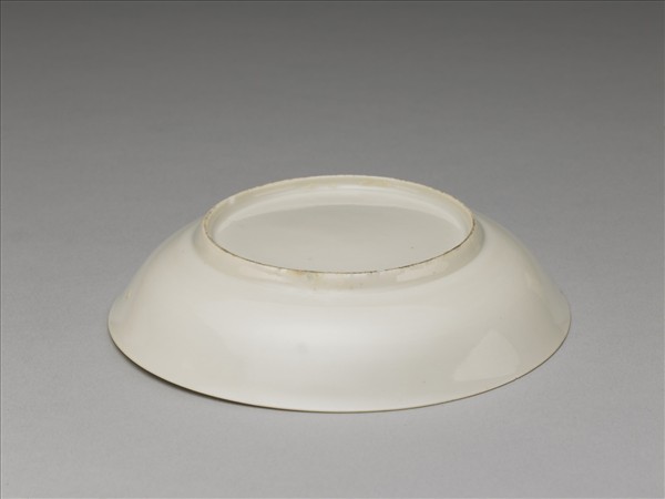 粉彩山水人物圖杯托