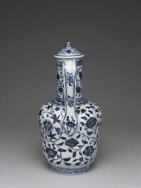 青花花卉紋執壺