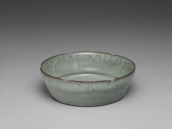 官窯 青瓷葵口洗