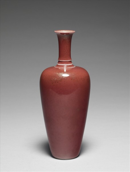 豇豆紅釉萊菔瓶